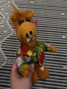 NWT Vintage Alf Plush Stuffed Animal 2002 Nanco 8" w/ Hawaiian Shirt